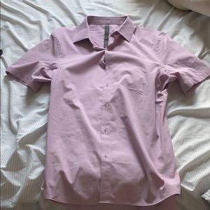 Lulu lemon button up T shirt